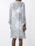 printed pleated dress