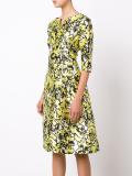 abstract floral print dress
