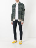 ribbed zip cardigan 