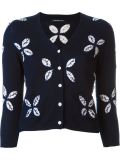 floral intarsia cardigan