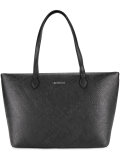 embossed logo shoulder bag