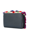 leaves embroidered crossbody bag