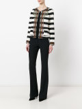 stripe embellished cropped jacket