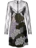 patchwork embroidered panel dress