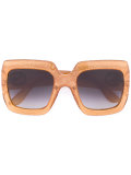 oversize square frame sunglasses