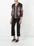 floral embroidered hooded jacket