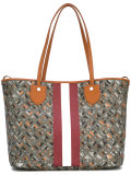 stripe detail tote bag