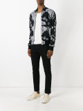 zipped bomber jacket
