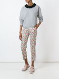 floral print cropped trousers