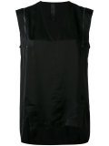 zip detail shift blouse