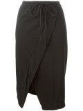 drawstring asymmetric skirt 