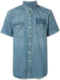 shortsleeved denim shirt