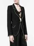 Blazer with Contrasting Piping