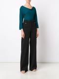 high-waist wide leg trousers