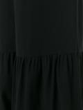 ruffled sheer detailing trousers