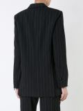 pinstripe tailored blazer