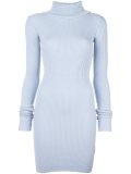 slit cuff ribbed dress