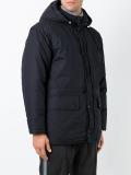 hooded padded parka coat