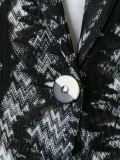 patterned knit blazer