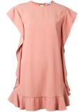 ruffled hem dress