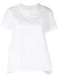 shoulder zip detail T-shirt
