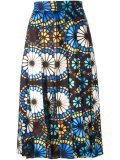 stained glass print skirt