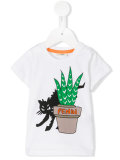 cat print T-shirt 