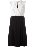 envelope neck mid dress