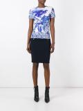 zipped pockets pencil skirt 
