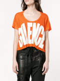 'silence' printed t-shirt