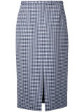 checked skirt 