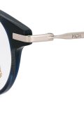round frame horn glasses