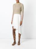 cable-knit lurex jumper 
