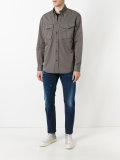 crinkled flap pocket jacket