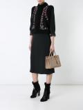 embroidered floral panel gilet