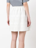 elasticated waist A-line skirt