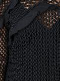 cut-off shoulders fitted dress