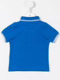 striped trim polo shirt