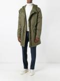 zipped parka coat