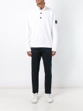 buttoned roll neck pullover
