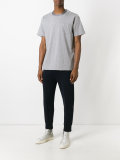 silky crew neck T-shirt 