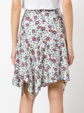 Rachel printed asymmetric skirt