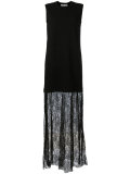 lace trim maxi dress