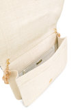 woven detail clutch