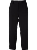 flap pocket cropped trousers