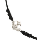 fleur-de-lis diamond string bracelet