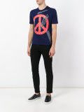 peace print T-shirt
