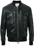 chest zip pockets bomber jacket
