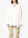 oversized V-neck sweater 