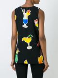 cocktail print tank top